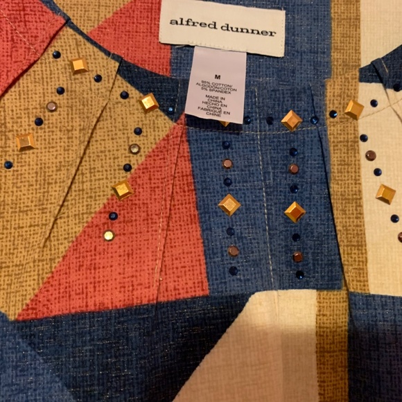 Alfred Dunner Abstract Fall Top - Picture 3 of 6